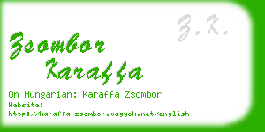 zsombor karaffa business card